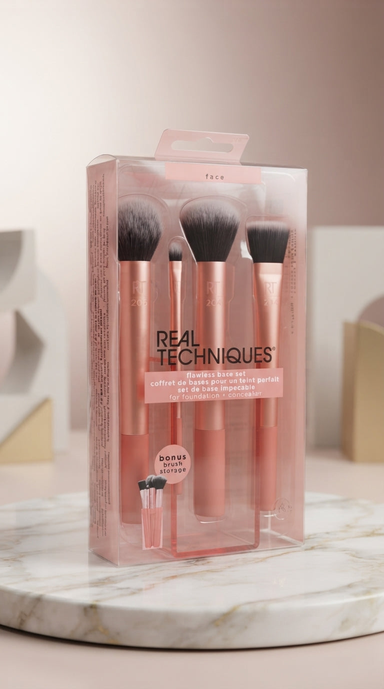 Real Techniques Flawless Base Brush Set with Storage Cup — view 3