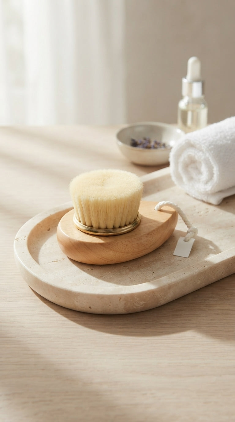 Soft Bristle Wooden Facial Cleansing Brush — view 2