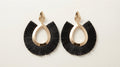 Black Elegance Drop Earrings